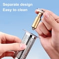 thumbnail image 4 of HomeLife Universal Bathroom Sink Stopper Rust-Proof Brass Core Drain Filter with Hair Strainer Bathroom Sink Drain Stopper Replacement, 4 of 13