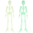 thumbnail image 1 of Halloween Luminous Skeleton, 2 Pieces Halloween Luminous Skeleton Props Halloween Luminous Skeleton Luminous Hanging Skeleton For Halloween Festival Ornaments, 1 of 5