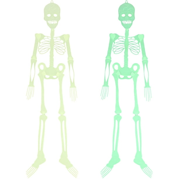 Halloween Luminous Skeleton, 2 Pieces Halloween Luminous Skeleton Props