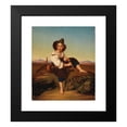 thumbnail image 2 of Reinhard Sebastian Zimmermann 15x17 Black Modern Framed Museum Art Print Titled - Boy Seated in the Campagna, 2 of 5