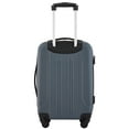 thumbnail image 5 of Travelers Club 20" Hard Side Expandable Rolling Spinner Carry-on, Dark Slate, 5 of 11