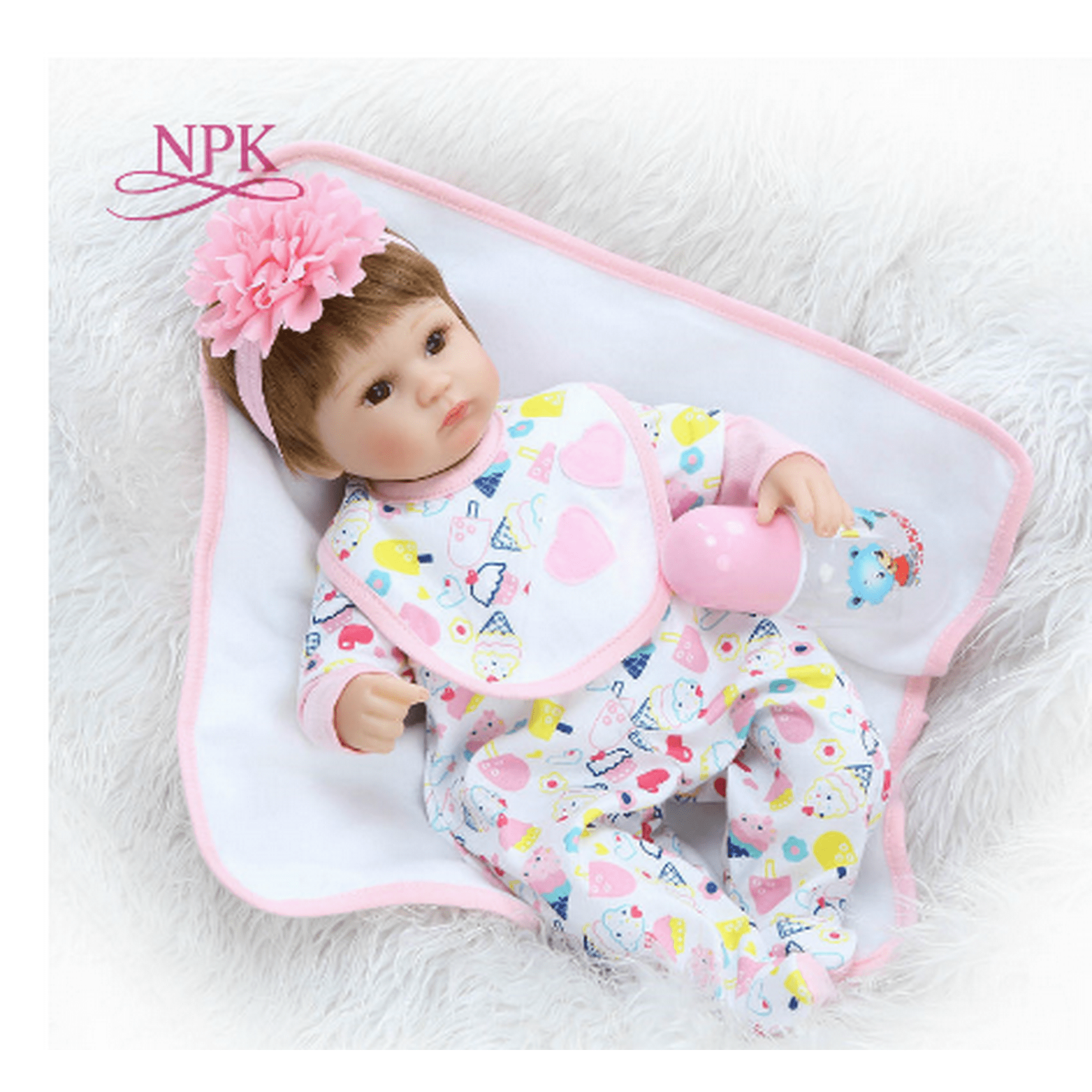 Npk Latest New 43cm Silicone Reborn Boneca Realista Fashion Baby Dolls For Princess Children Birthday Gift Bebes Reborn Dolls Walmart Canada
