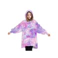 thumbnail image 4 of Manta con capucha de gran tamaño, manta mullida Oodie, sudadera con capucha para niños, manta con capucha y bolsillo frontal grande (7-13 años para niños), 4 of 5