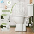 thumbnail image 6 of SUPERFLO 19 Inch Tall Toilet | Rear Outlet High Toilets For Seniors And Tall People | Rear Discharge Toilet  | Extra Tall Toilets With Enhanced Comfort Chair Seat & Dual Flush System, 6 of 7