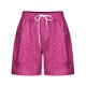thumbnail image 4 of Pantalones Cortos Sueltos para Mujeres Ilustración de Moda de Verano Encaje Hasta Bolsillo Elástico Pantalones Cortos Casuales, 4 of 5