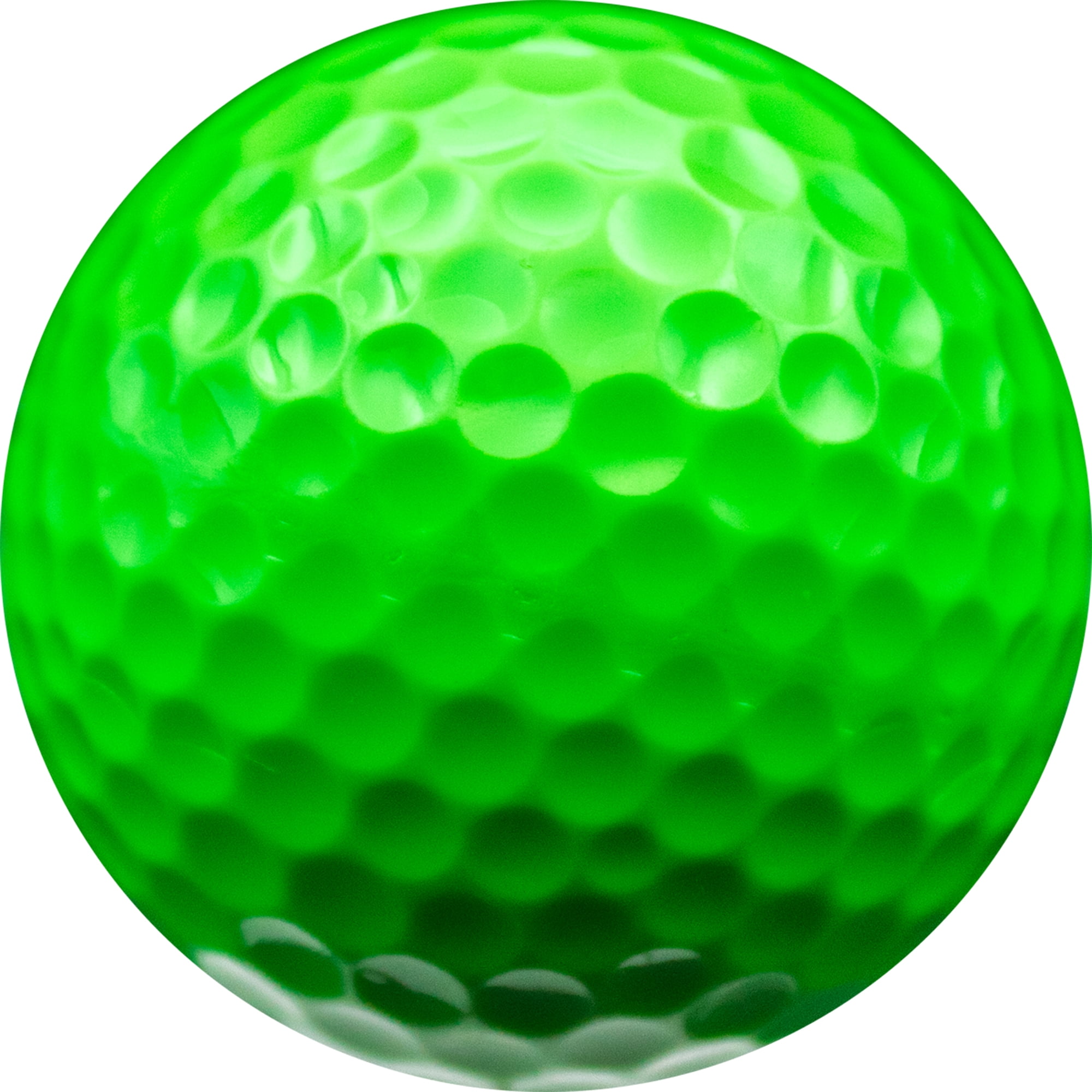 Blacklight Green Golf Balls – 12 Pack – Glow-Ready High-Visibility Balls by GBM Golf