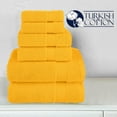 thumbnail image 4 of 6-Piece Fade Resistant Bath towel, Hand and Washcloth Set - Cotton, Squash, 4 of 7