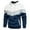 White, variant on TBWNWG Black Zip up Hoodie,Male Color Blocked Loose Casual Jacket With Side Seam Pockets And Hooded Sweatshirt,Sizes M