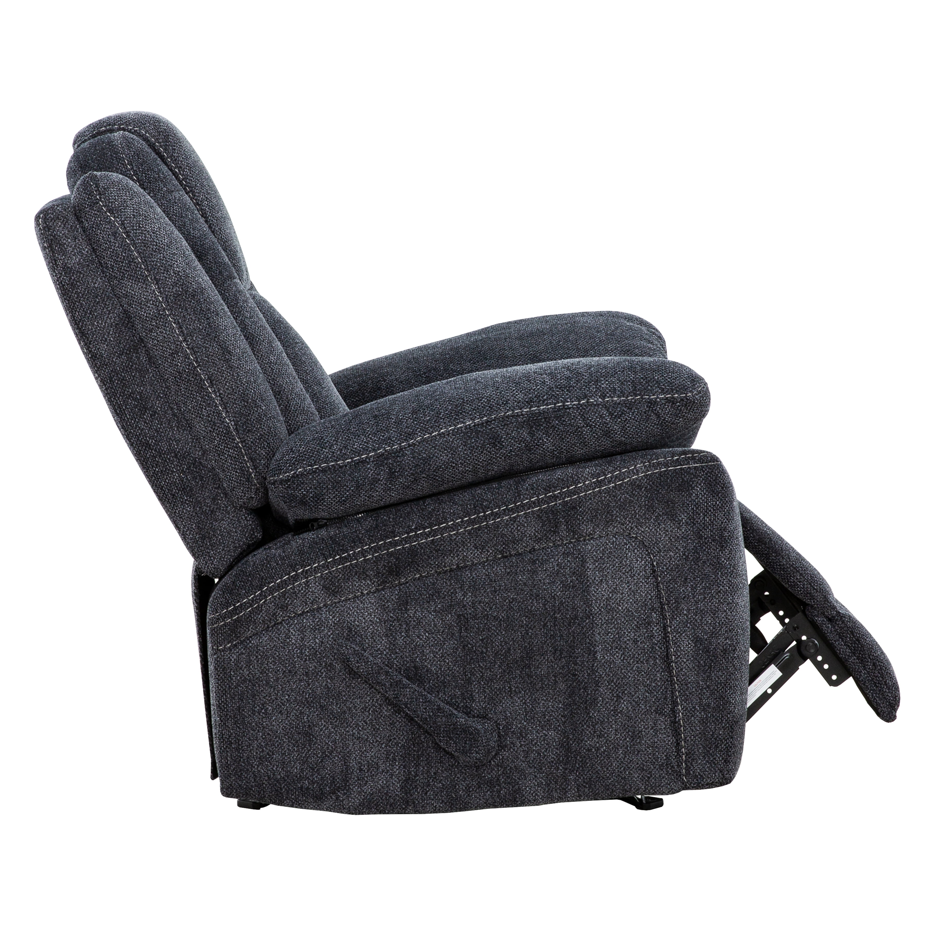 Primo Anakin 38-Inch Rocker Recliner Chair with Lever – Upholstered Armchair, Manual Recline Function, Padded Back, Living Room Seating
