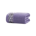 thumbnail image 2 of Face Towel Bath Towel, Soft Absorbent Cotton Purple Washcloth for Spa Bathroom and Home, Plain Color Household Gift with Double-needle Stitched Edges, Topliu, 2 of 9
