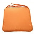 thumbnail image 6 of Portable Chair Cushion,Solid Color Square Seat Cushions with Ties Non Slip Comfortable and Soft for Kitchen, Office Chair, Den, Travel,Orange, 6 of 8