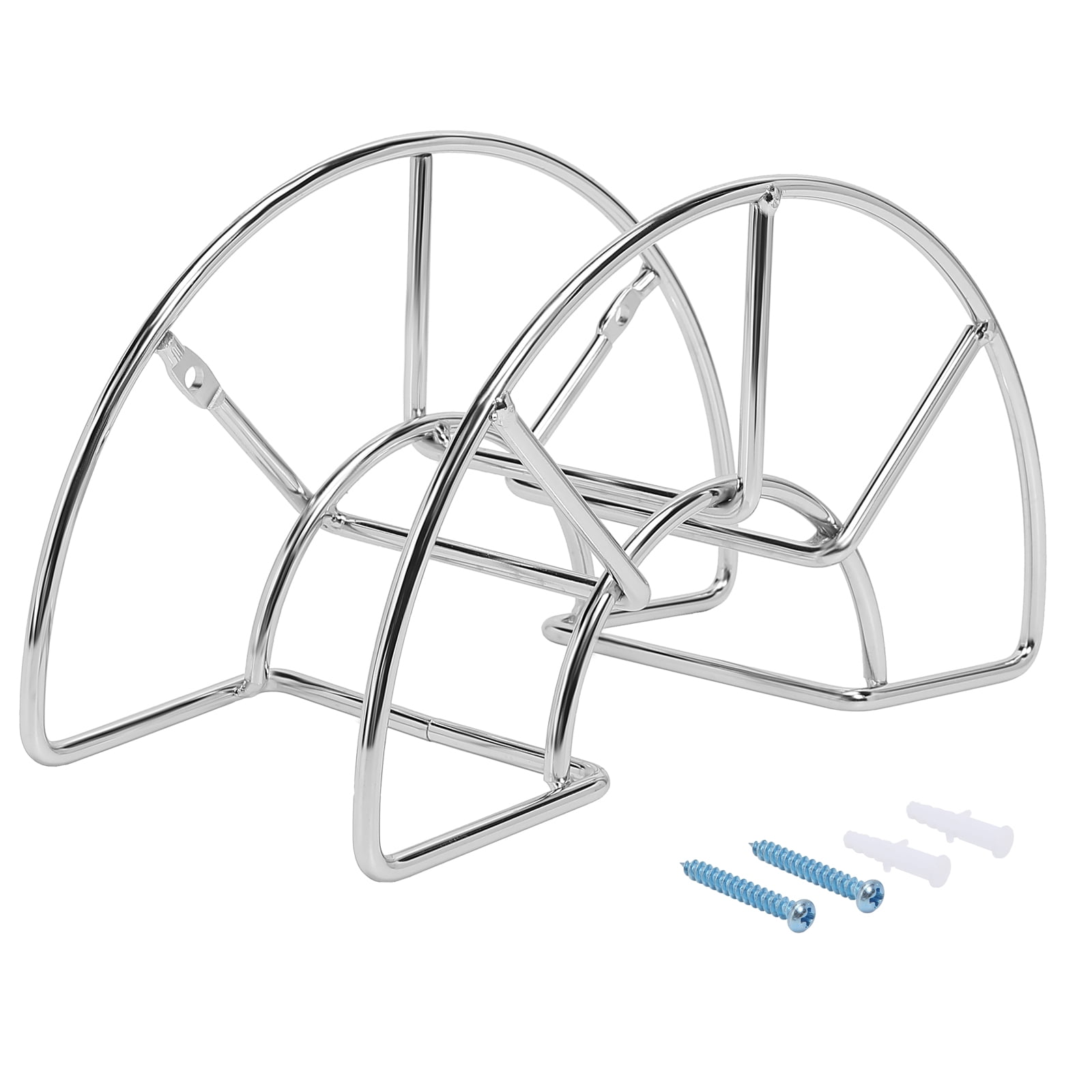 DAANXW Water Pipe Storage Bracket, Garden Hose Bracket, Chrome Plated