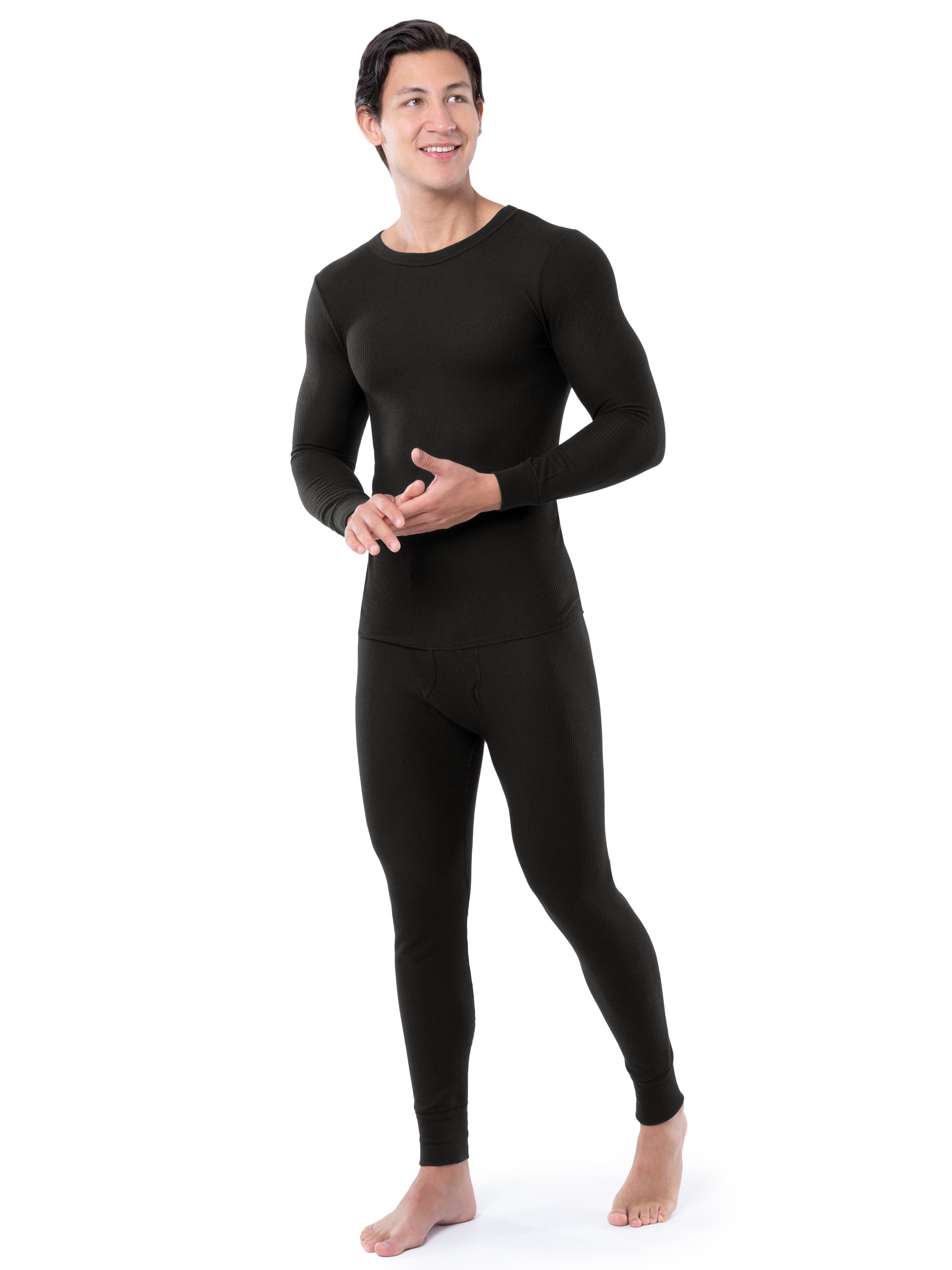 Fruit of the Loom Men's Thermal Waffle Crew Top, Sizes S-5XL