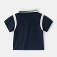 thumbnail image 5 of Hienoo Little Boys Summer Outfits Casual Short Sleeve Polo Shirt Shorts Set, Sizes 6-7Y, 5 of 6