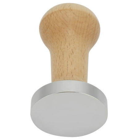 

Portable Coffee Press Tamper Ergonomic Coffee Accessories 51mm Coffee Tamper For Office Home Wood Color 51mm Plat Bottom