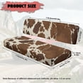 thumbnail image 7 of Uorisanigo Mule Seat Cover Anti-Slip Brown Cow Print UTV Front Bench Seat Cover Replacement UTV Accessories Compatible with Kawasaki Mule 3000 3010 3020 4000 4010 2001-2023 2025, 7 of 7
