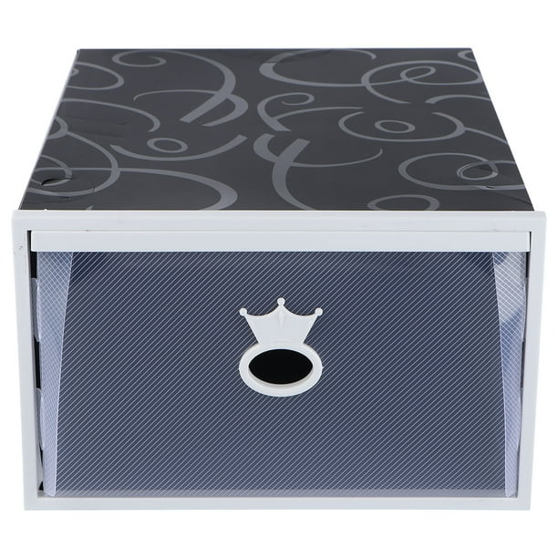 Caja de zapatos transparente y gruesa, de plástico, con cajón para guardar zapatos.