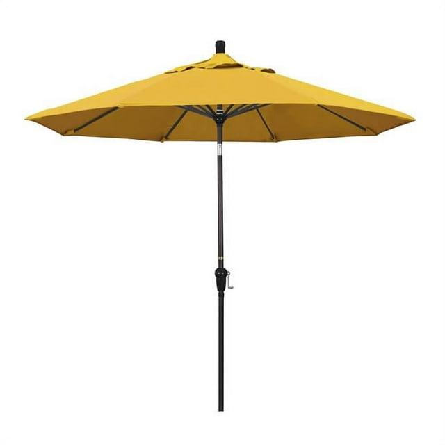 California Umbrella SDAU908117-SA57 Sunset Series Bronze Patio Umbrella, Yellow - 9 ft. x 8 Ribs