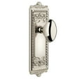 thumbnail image 5 of Grandeur 813645 Windsor Solid Brass Rose Passage Door Knob Set - Grey, 5 of 7