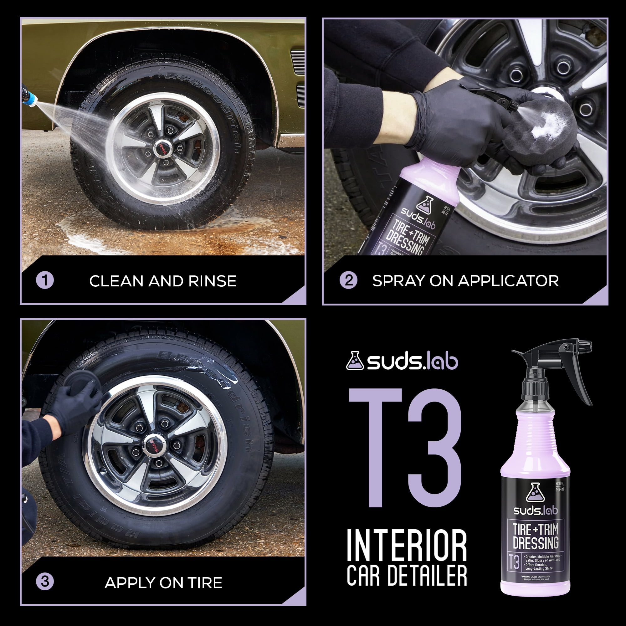 Suds Lab T3 Tire and Trim Dressing 32 fl oz