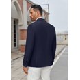 thumbnail image 4 of COOFANDY Men's Casual Blazer Regular Fit Lightweight Two Button Sport Coat Suit Jacket, 4 of 5