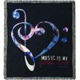 thumbnail image 1 of Manual Tapestry Throw, Music in My Soul, 50 x 60", 1 of 2
