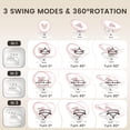 thumbnail image 3 of Baby Swing zoicay 3 en 1 con 5 velocidades y 3 modos de balanceo, color rosa, 3 of 9