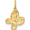 thumbnail image 3 of 14K Yellow Gold Diamond Butterfly Charm Made In India pm5211-004-ya, 3 of 5