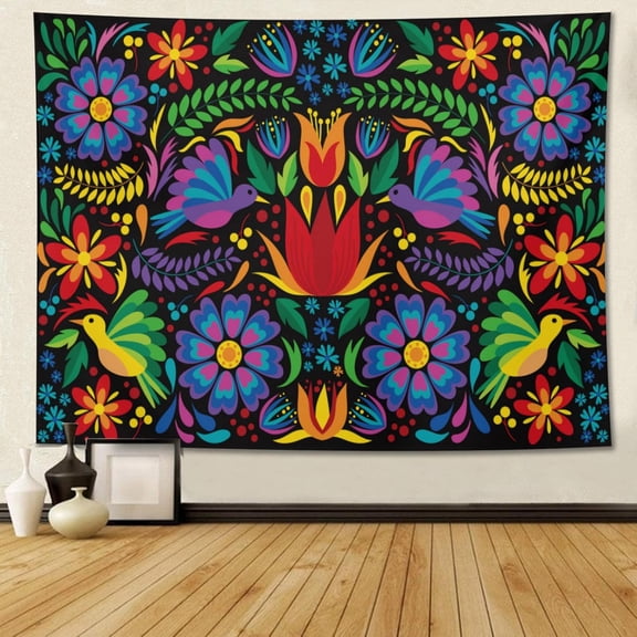 MOUNDHONG Mexican Bird Tapestry Wall Hanging, Art Tapestry Retro Wall Art Large Wall Tapestries for Bedroom College Dorm Living Room Decor 40 x 60 in