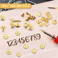 thumbnail image 2 of DIY Wood Burning/Carving Set, DIY Wood/Leather Burning Set-26 Letters Copper Mold, Wood Craft Embos, 2 of 5