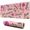 Pink Breast Cancer-2, variant on Long Mouse Pads for Desk,Pink Breast Cancer and Pioneer Flower Desk Mats on Top Of Desks, Desk Mouse Pad Extra Large with 3mm Non-Slip Base and Stitched Edge for Gaming,Office,Work,Home 31.5x11.8in