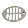 thumbnail image 5 of Westbrass Round Brass Shower Strainer Drain Cover with Crown Ring, Polished Nickel, 5 of 6