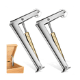thumbnail image 3 of Heavy-Duty Upward Flap Door Air Pressure Lever Random Stop Furniture Hinge Soft Closing Slow Closing Cover Support, 3 of 6