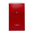 thumbnail image 2 of Pemberly Row 18" 2-Drawer Modern Metal Filing Cabinet in Lava Red, 2 of 7