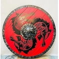 thumbnail image 4 of Wolf Authentic Battle Worn Viking Shield Medieval Wooden Shield Viking Warrior Shield Dragon Shield Home Decor Shield, 4 of 4
