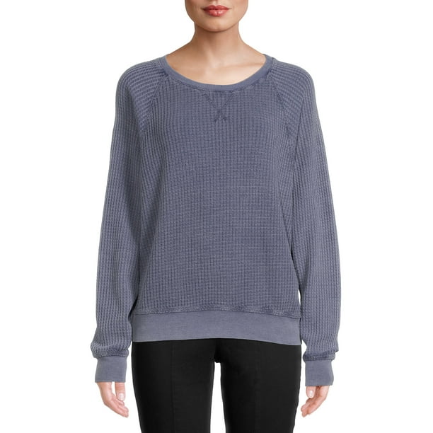 windsor color block waffle knit pullover