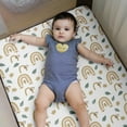 thumbnail image 4 of Gllquen Baby Mini Crib Pack N Play Sheets for Toddler Boys Girls Fitted Quilted Playard Sheet 38" x 26", Autumn, 4 of 11