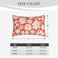 thumbnail image 6 of Haiem Pillowcase for Hair and Skin Queen - Beige Flowers Printed Soft Pillowcase with Envelope Closure-20"x30", 6 of 9