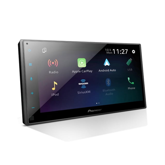 Pioneer DMH-W2770NEX visualización táctil capacitiva de 6.8 Pulgadas, Doble DIN: inalámbrico y con Cable Apple CarPlay y Android Auto, Bluetooth, cámara de Respaldo, FLAC, chasis Corto, Radio HD