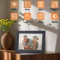 thumbnail image 2 of 10.1 Inch WiFi Digital Photo Frame with 16GB Storage, 1280x800 HD IPS Touch Screen, Auto-Rotate Wall Mountable for Sharing Photos Videos from Phone, 2 of 6
