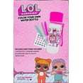 thumbnail image 6 of L.O.L. Surprise! Color Your Own Glitter Water Bottle for Kids Ages 5+, BPA-Free, 6 of 6