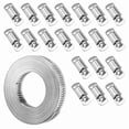 thumbnail image 3 of Abrazaderas de Manguera Correa Metal 20 Pies + Sujetadores Banda Acero Inoxidable Cortadas A Medida DIY Gusano Grande Ajustable, 3 of 5