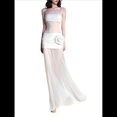 thumbnail image 1 of Falda de Sin Tirantes para Mujer, Corte Entallado, con Estampado Floral Tridimensional, Ideal para Vacaciones en la Playa L, 1 of 10