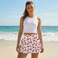 thumbnail image 3 of KUIFORTICute Cherry Women Tennis Golf Skirt with Pockets Lightweight Women's High Waisted Athletic Golf Skorts Skirts Pleated Casual Summer Clothes for Women's Workout Running, 3 of 7