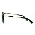 thumbnail image 2 of Womens Half Rim Cat Eye Gothic Fashion Retro Vintage Sunglasses All Black, 2 of 3