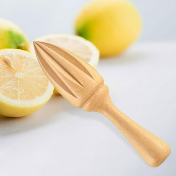 Ergonomically Lemon Manual Juicer Wooden Orange Handmade Lime for Kitchen