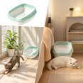 thumbnail image 4 of huayou Open Top High Sided Cat Litter Box, Anti-Splash Large Capacity Kitten Litter Pan, Easy Clean Pet Toilet, for Indoor Small Medium Cats, 4 of 5