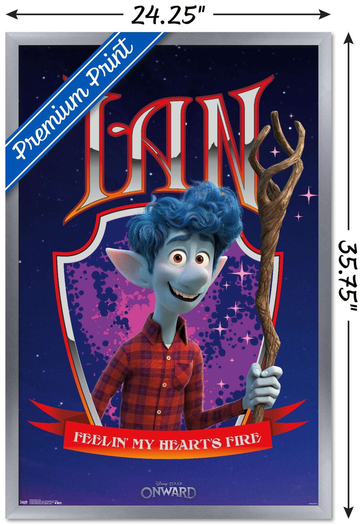 Disney Pixar Onward - Ian Wall Poster, 22.375" x 34", Framed