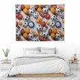 thumbnail image 3 of ONETECH Tapestry Wall Hanging Ball Games Tapestries Aesthetic Basketball Football Rugby Sports Tapestry for Bedroom Living Room College Dorm Boys Girls Room Art Wall Decor Decorative Backdrop, 3 of 7