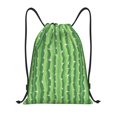 thumbnail image 1 of Xecao Cactus Pattern Sports Drawstring Backpack - String Swim Gym Bag with Wet Proof Pocket for Women&Men-Medium, 1 of 6